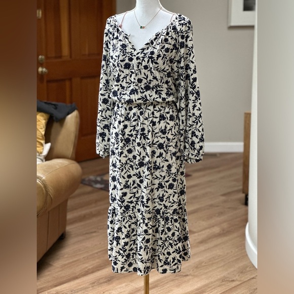 Boho long sleeve floral midi maxi dress - Picture 1 of 12